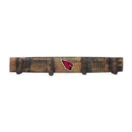 Arizona Cardinals Oak Coat Rack