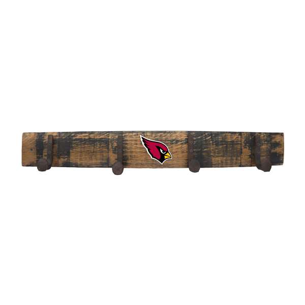 Arizona Cardinals Oak Coat Rack