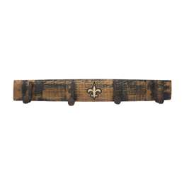 New Orleans Saints Oak Coat Rack