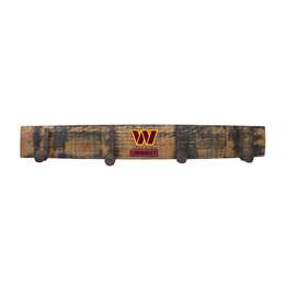 Washington Commanders Oak Coat Rack