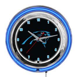 Carolina Panthers 14" Neon Clock  