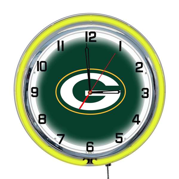 Green Bay Packers 18" Neon Clock  