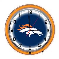 Denver Broncos 18" Neon Clock  