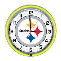 Pittsburgh Steelers 18" Neon Clock  