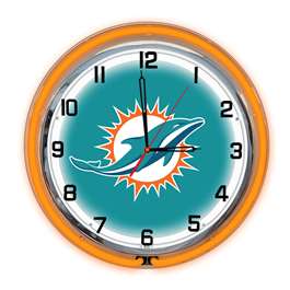 Miami Dolphins 18" Neon Clock  