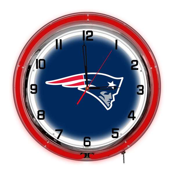 New England Patriots 18" Neon Clock  