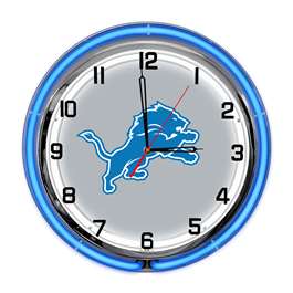 Detroit Lions 18" Neon Clock  