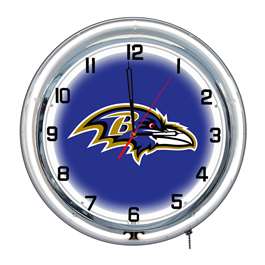 Baltimore Ravens 18" Neon Clock  