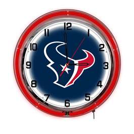 Houston Texans 18" Neon Clock  