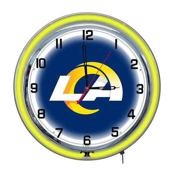 Los Angeles Rams 18" Neon Clock  