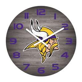 Minnesota Vikings Weathered 16" Clock