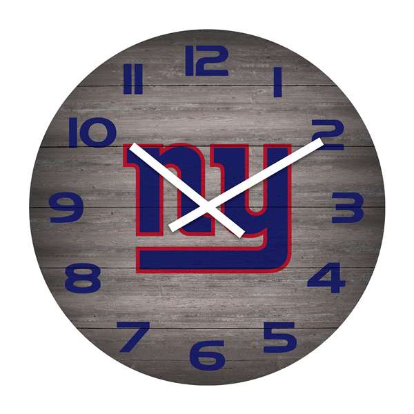 New York Giants Weathered 16" Clock