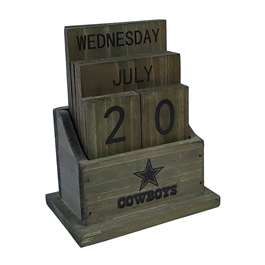 Dallas Cowboys Wood Block Calendar