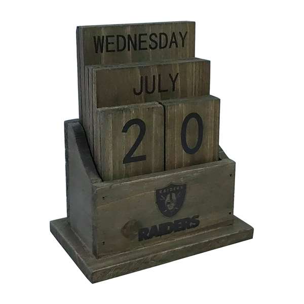 Las Vegas Raiders Wood Block Calendar