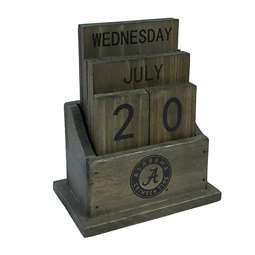 University of Alabama Wood Block Calendar