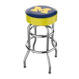 University Of Michigan Chrome Bar Stool