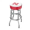 University Of Nebraska Chrome Bar Stool