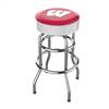 University Of Wisconsin Chrome Bar Stool