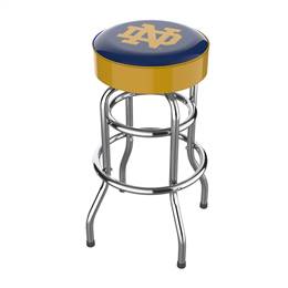 University of Notre Dame Logo Chrome Bar Stool