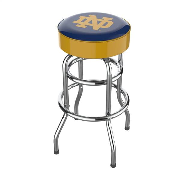 University of Notre Dame Logo Chrome Bar Stool