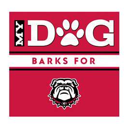 Georgia Bulldogs My Dog Barks Wall Art