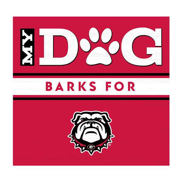 Georgia Bulldogs My Dog Barks Wall Art