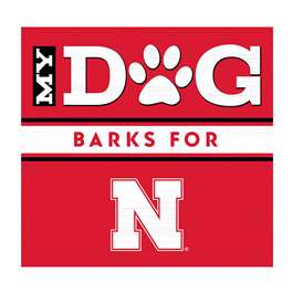 Nebraska Cornhuskers My Dog Barks Wall Art