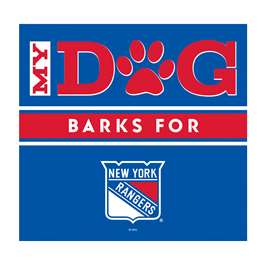 New York Rangers My Dog Barks Color Wall Art