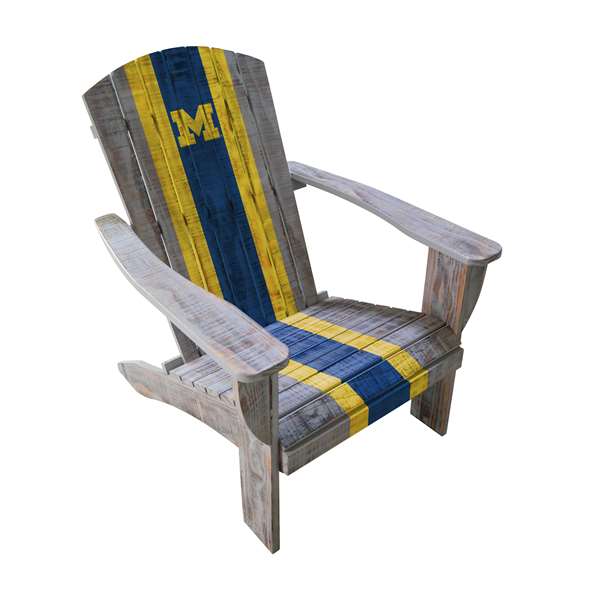 University Of Michigan Wooden Adirondack Chair