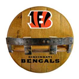 Cincinnati Bengals Oak Bar Shelf - 21 inch