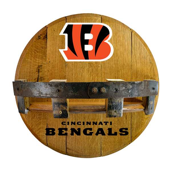 Cincinnati Bengals Oak Bar Shelf - 21 inch