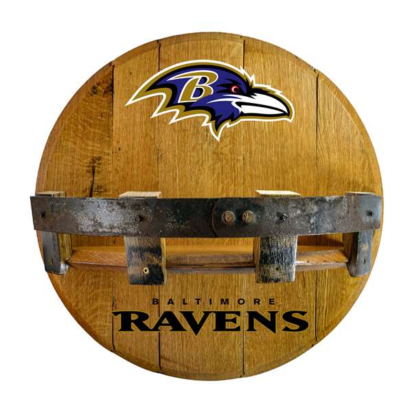 Baltimore Ravens Oak Bar Shelf - 21 inch