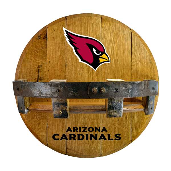 Arizona Cardinals Oak Bar Shelf - 21 inch