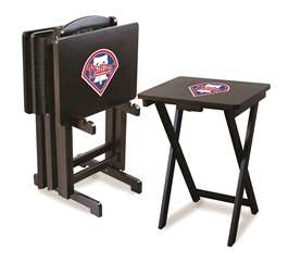 Philadelphia Phillies 4 Tv Trays With Stand