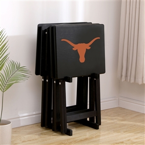 Unversity of Texas TV Trays W/Stand