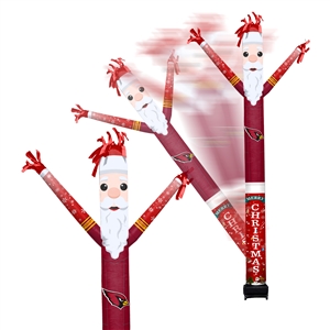 Arizona Cardinals Inflatable Crazy Christmas Santa Sports Fan 8 ft Tall 