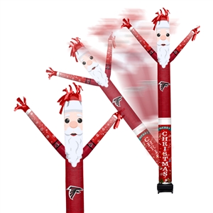 Atlanta Falcons Inflatable Crazy Christmas Santa Sports Fan  8 ft Tall 
