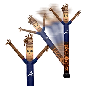 Atlanta Braves Inflatable Crazy Halloween Scarecrow Sports Fan 8 ft Tall 