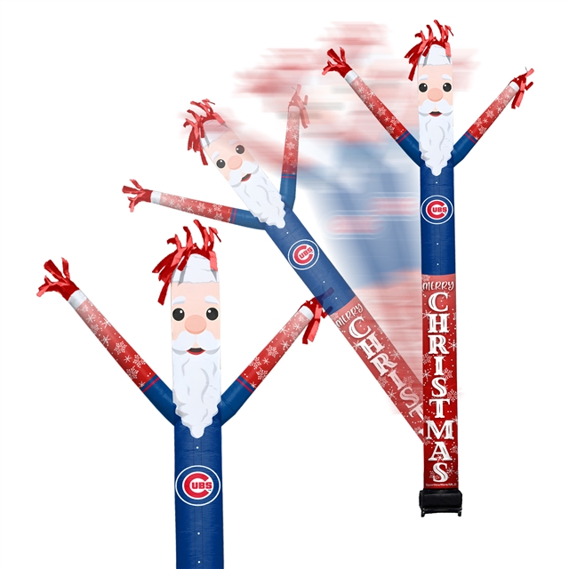 Chicago Cubs Inflatable Crazy Christmas Santa Sports Fan 8 ft Tall 