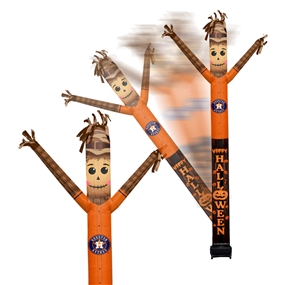 Houston Astros Inflatable Crazy Halloween Scarecrow Sports Fan 8 ft Tall 