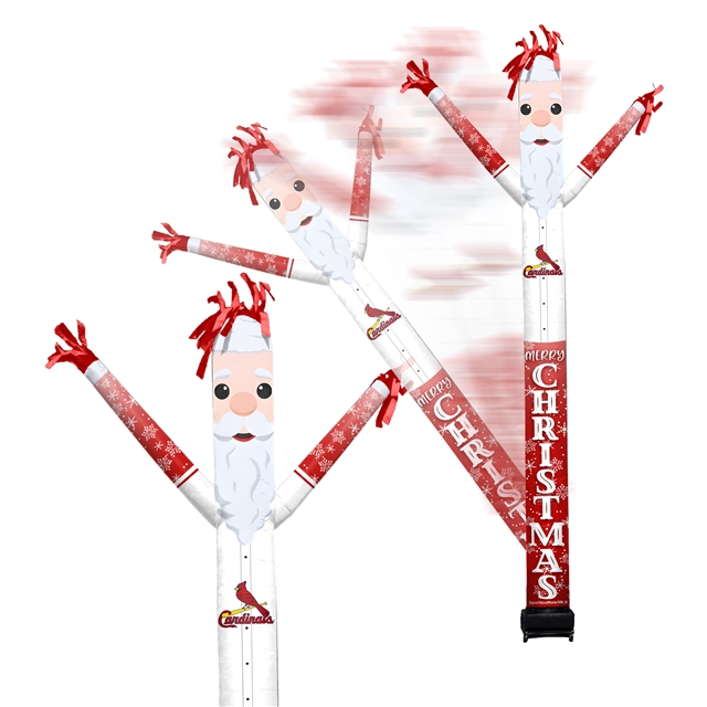 St. Louis Cardinals Inflatable Crazy Christmas Santa Sports Fan 8 ft Tall 
