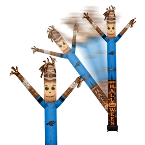 Carolina Panthers Inflatable Crazy Halloween Scarecrow Sports Fan  8 ft Tall 