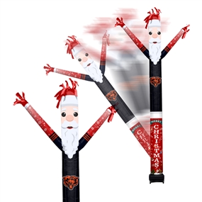 Chicago Bears Inflatable Crazy Christmas Santa Sports Fan  8 ft Tall 