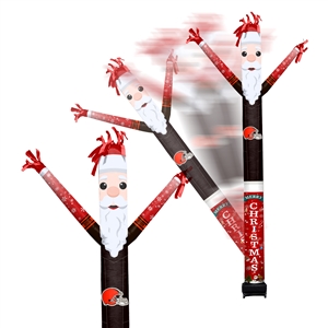 Cleveland Browns Inflatable Crazy Christmas Santa Sports Fan  8 ft Tall 