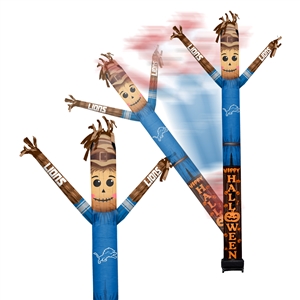 Detroit Lions Inflatable Crazy Halloween Scarecrow Sports Fan  8 ft Tall 