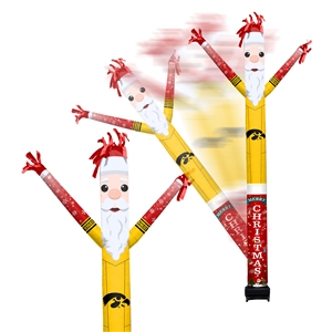 Iowa Hawkeyes Inflatable Crazy Christmas Santa Sports Fan 8 ft Tall 