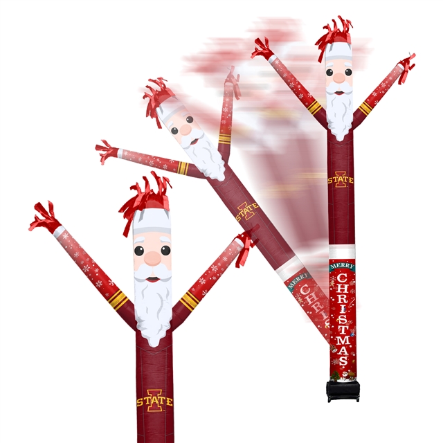 Iowa State Cyclones Inflatable Crazy Christmas Santa Sports Fan 8 ft Tall 