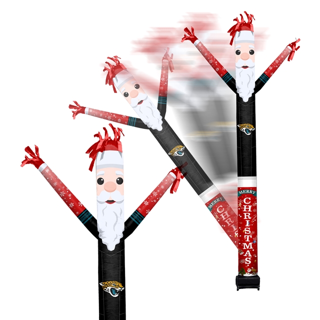 Jacksonville Jaguars Inflatable Crazy Christmas Santa Sports Fan  8 ft Tall 