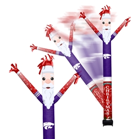 Kansas State Wildcats Inflatable Crazy Christmas Santa Sports Fan 8 ft Tall 