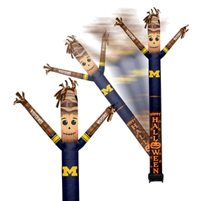 Michigan Wolverines Inflatable Crazy Halloween Scarecrow Sports Fan  8 ft Tall 